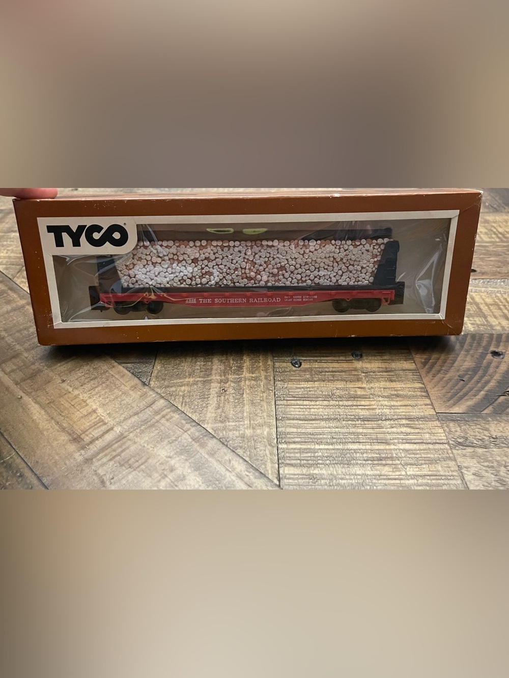 vintage Tyco HO scale Southern Railroad 50' pulpwood car